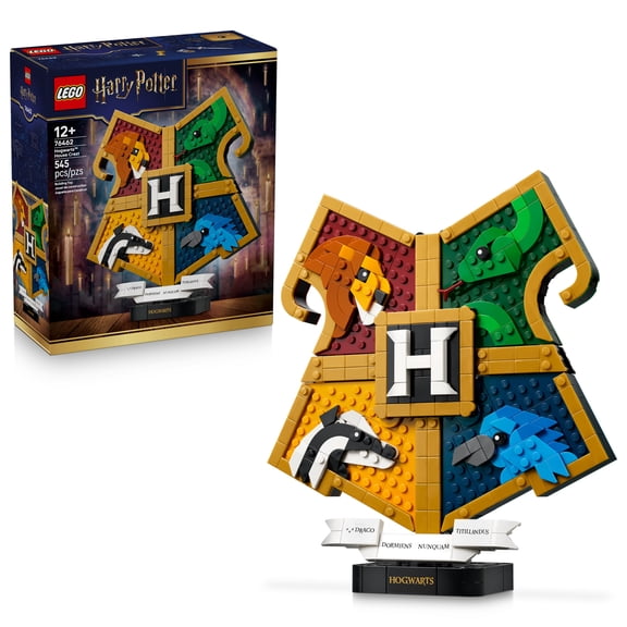 LEGO Harry Potter Hogwarts House Crest - Building Toy for Girls & Boys, Ages 12  - Harry Potter Gift - Kids Bedroom, Desk or Bookshelf Decor - 76462