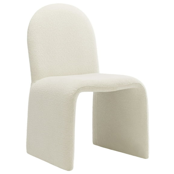 Side Dining Chair, White, Fabric, Bar Pub Cafe Bistro Dining Kitchen Hospitality Restaurant, Modern Contemporary, HB37862
