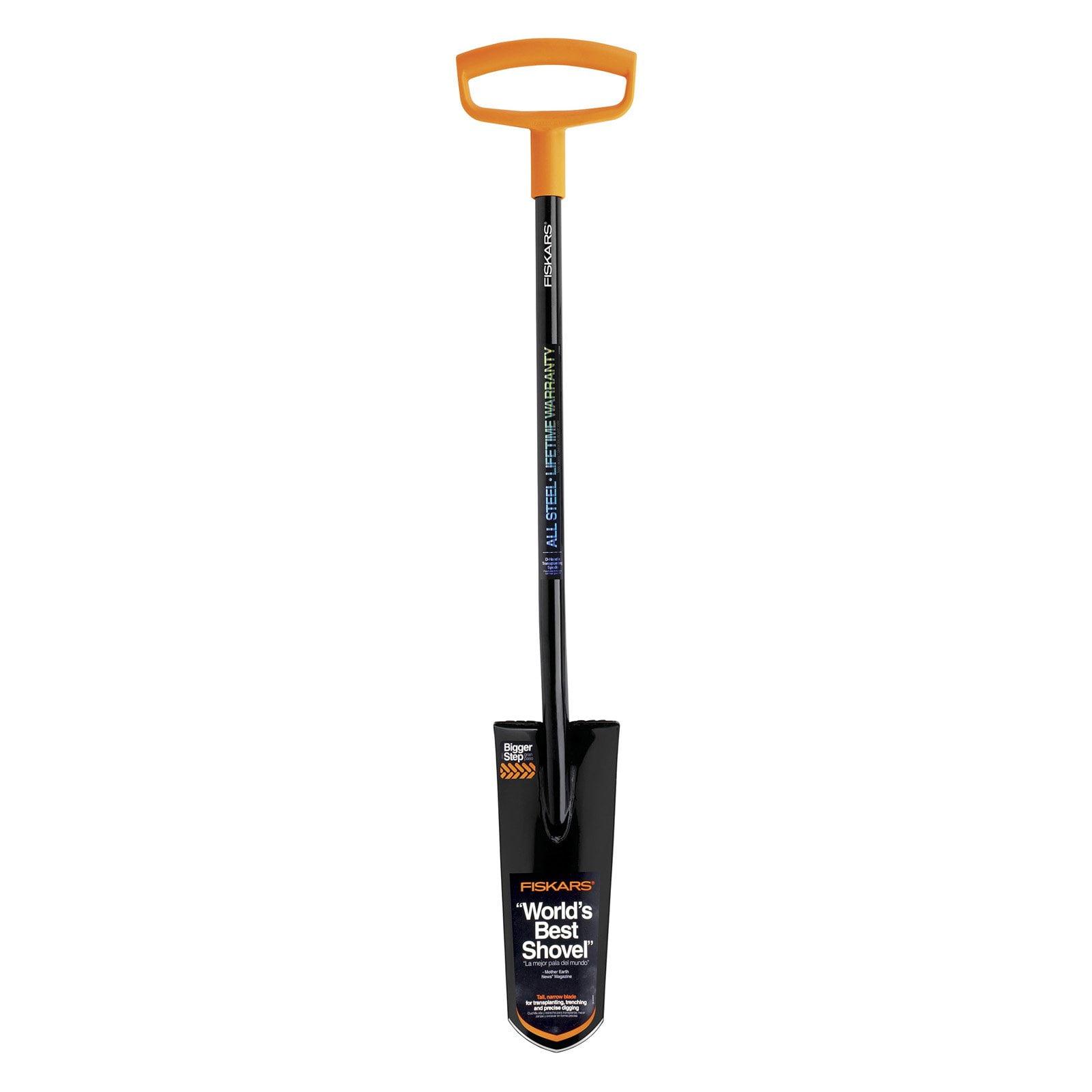Fiskars DHandle Garden Spade Shovel, Steel Head Garden Shovel
