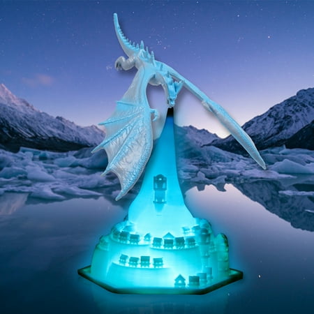 

3D Printed Dragon Night Lamps Eco-friendly and Safe LED Lamps for Home Bedroom Living Room