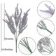 thumbnail image 2 of Artificial Lavender Flowers 8-Piece Set - Faux Plastic Arrangement for Table Decor & Floral Home Decoration, 2 of 5