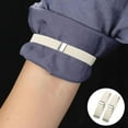 thumbnail image 5 of Gather 2 Pieces Fashion Mens Shirt Sleeve Holder Elasticated Armbands White, 5 of 6