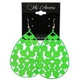 thumbnail image 2 of Mi Amore Flower Dangle-Earrings Green, 2 of 2