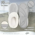thumbnail image 3 of Bergman Kelly USA Women's Scuff Clog Coral Fleece Memory Foam Slippers Indoor / Outdoor House Shoes (Bubbles Collection), 3 of 8