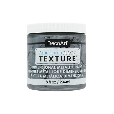 UPC: 0766218109774 | Americana Decor Texture Metallics 8oz-Zinc