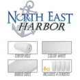 thumbnail image 2 of NEH Center Hole Ribbed Boat Pontoon Fender 10" x 28" 4pcs Inflatable Vinyl Mooring Bumpers Guard Dock Docking - White, 2 of 3