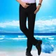 thumbnail image 3 of Pantalones de traje elásticos de negocios fluidos con cintura elástica para hombre, pantalones de verano ajustados y drapeados con cinturón para hombre, sastrería social elástica, 3 of 5