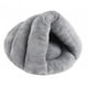 thumbnail image 5 of Cama para perros con forma de zapatilla Cama para gatos Cama para mascotas Nido cálido semicerrado Lavable Portátil Gris claro 50cmx40cm, 5 of 8