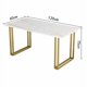 thumbnail image 5 of Luxury Gold Legs Dining Table Set 4 Chairs Nordic Organizer Coffee Tables Modern Restaurant Mesas De Comedor Kitchen Furniture My Lux Decor Round, 5 of 13