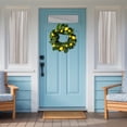 thumbnail image 4 of Northlight Lemon and Foliage Artificial Wreath, Yellow 22-Inch, 4 of 10