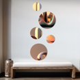 thumbnail image 3 of Designart "Futuristic Golden Globe Architecture V" City Metal Wall Art Set of 5 Piece, 3 of 5