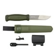 thumbnail image 2 of Morakniv Kansbol Sandvik Stainless Steel Fixed-Blade Survival Knife With Sheath and Fire Starter, Military Green, 4.3 Inch, 2 of 4