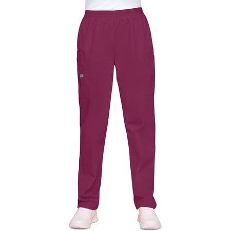 Cherokee Workwear Women s Scrubs Pant Natural Rise Tapered Pull-On Cargo 4200