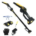 thumbnail image 2 of Happydeer 2-in-1 Cordless Pole Saw, 6 Inch Brushless Pole Chainsaws Mini Handheld Chainsaw with 2× 21V Batteries, 14 ft MAX Extension Pole Saws for Tree Trimming, 2 of 11