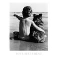 thumbnail image 2 of Frontline 25x32 White Modern Wood Framed Museum Art Print Titled - Boys Best Friend, 2 of 4