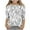 White1, variant on Jgppe 3/4 Length Sleeve Girls Tops Trendy Lightweight Summer Crew Neck Casual Loose Tunic Top 3-12 Years