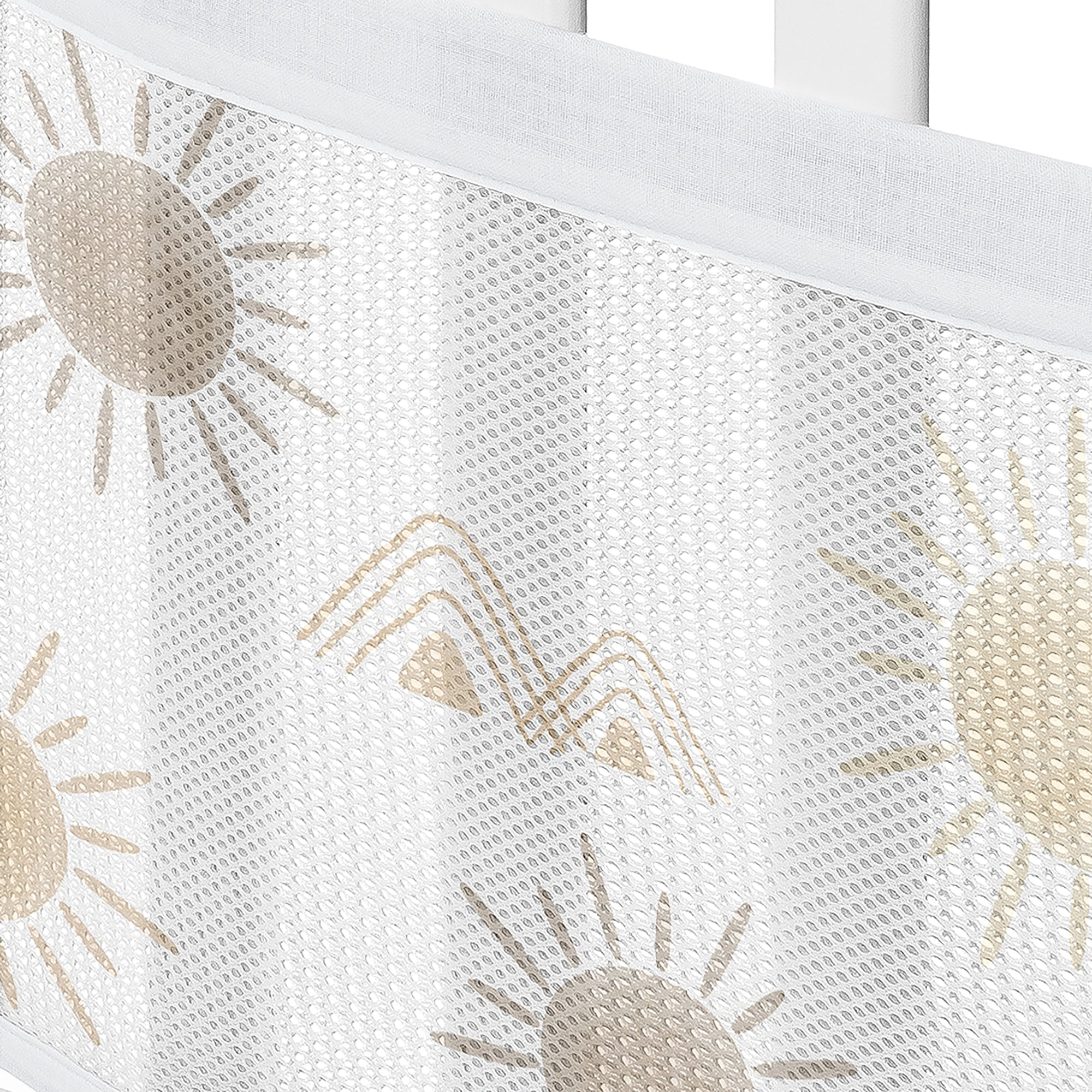 Sweet Jojo Designs + BreathableBaby Desert Sun Beige Tan Breathable Mesh Crib Liner Pad