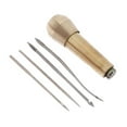 thumbnail image 3 of GUOOL 4 Needles Copper Handle Sewing Awl Hand Stitcher Shoe Repair Tool for DIY Sewing, 3 of 9
