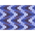 thumbnail image 1 of Ahgly Company Indoor Rectangle Patterned Deep Periwinkle Purple Area Rugs, 2' x 5', 1 of 1