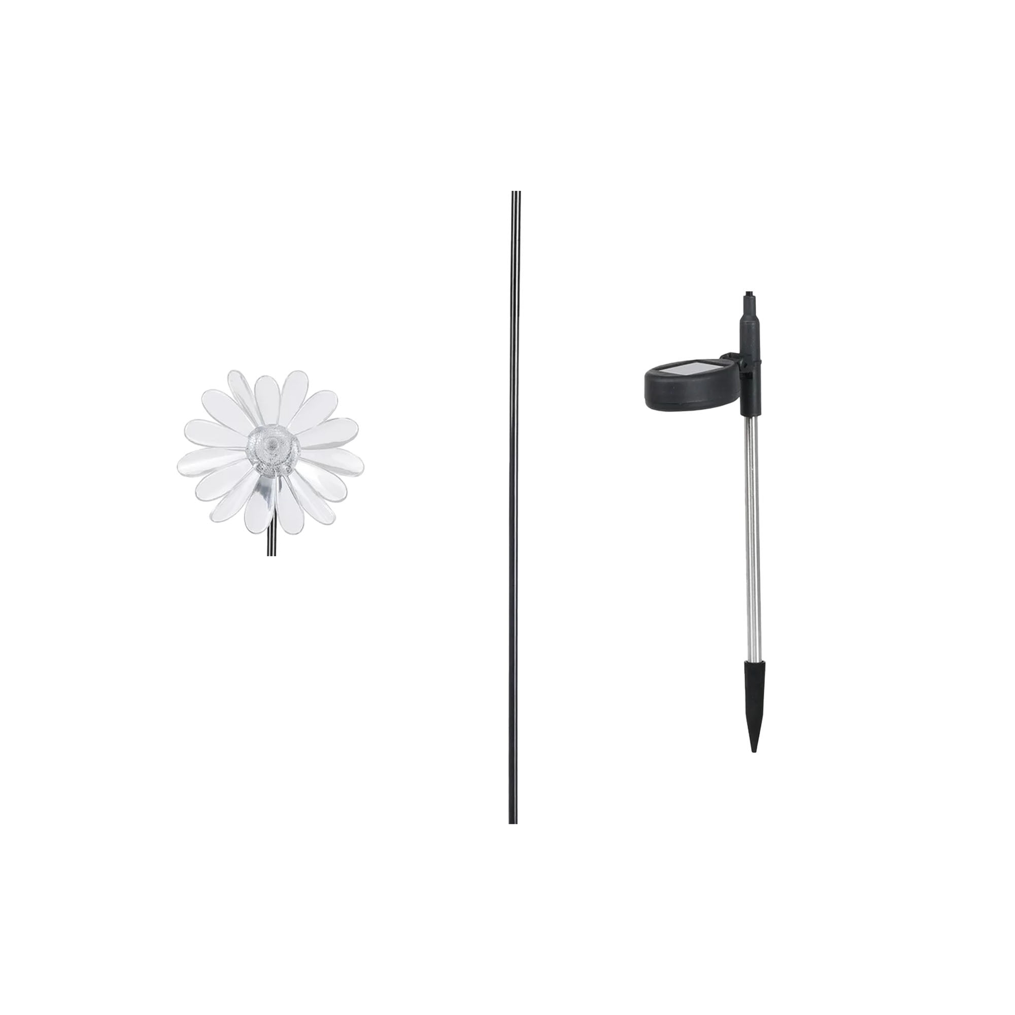 Mainstays Solar Powered Color Changing LED Flower Acrylic Stake Light