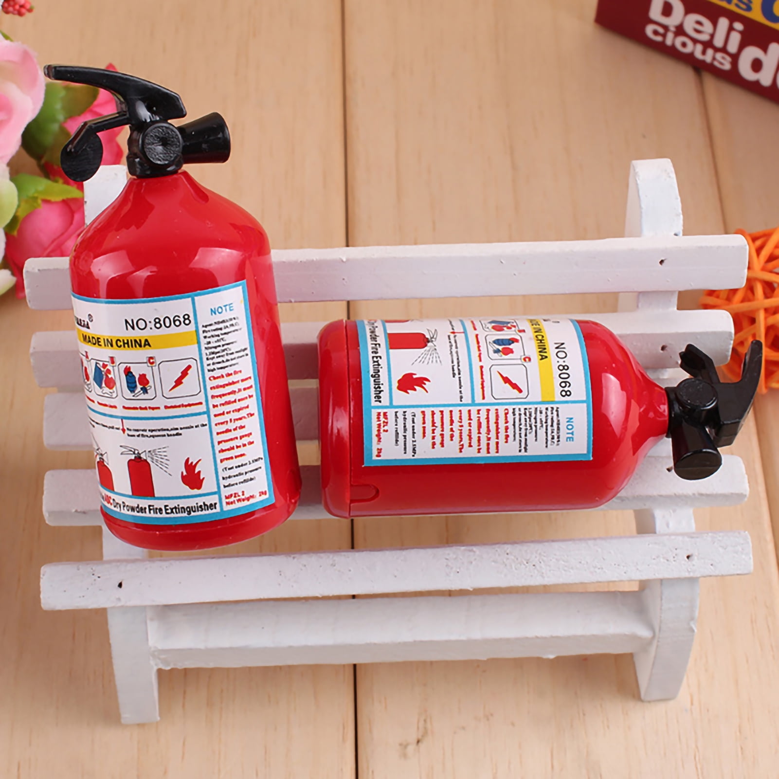 1x pencil sharpener fire extinguisher shape student stationery for kids priz CA 