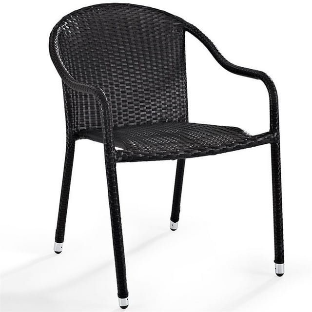 Bowery Hill Chaise de Patio en Osier Marron (Ensemble de 2)