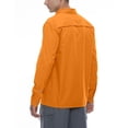 thumbnail image 2 of Little Donkey Andy Men's Outdoor Shirt - Stretch, Quick-Dry, Water-Resistant, UPF 55+ for Hiking, Travel, and Camping Orange Size 3XL, 2 of 5