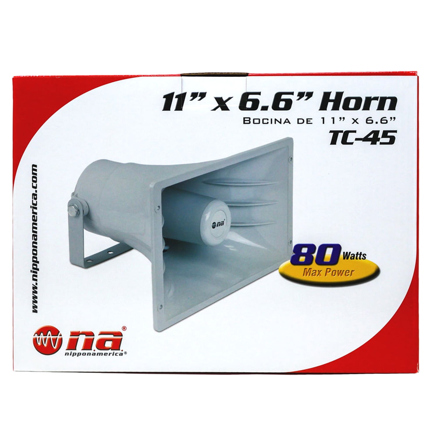 Nippon America TC-45 Power Horn Speaker 50W RMS, 100W Max, Indoor