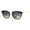 brown beige smoke, variant on Womens Boyfriend Horn Rim Keyhole Retro Designer Sunglasses Black