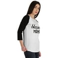 thumbnail image 2 of Inkmeso Blessed Mama Tshirt Tops For Mom Raglan&nbsp;Quarter&nbsp;Sleeve Graphic Shirt, 2 of 8