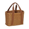 thumbnail image 1 of Handwoven Basket with Handles Shopping Basket Organizer Imitation Rattan Indoor and Outdoor Use Lightweight Flower Basket Multifunctional Cloth Handle S, 1 of 10
