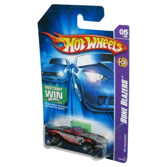 Hot Wheels Bone Blazers 5/6 (2006) Black '65 Corvette Toy Car 085/223