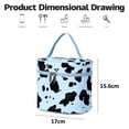 thumbnail image 2 of Bolso cosmético del alto cubo del maquillaje portátil impermeable del modelo de la vaca, hecho de PU, 2 of 5