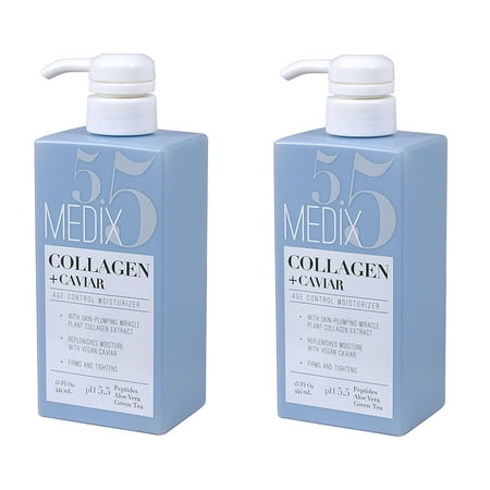 - Medix 5.5 Collagen Cream with Caviar. Anti-aging Moisturizer. Firms And Tightens For Younger Looking Skin. Anti-Aging Cream Infused With Peptides, Aloe Vera, and Green Tea. (Two - 15oz)