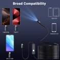 thumbnail image 4 of Preciva Caméra d'Endoscope à Double Objectif, Caméra d'Endoscope 1920P HD avec 8 Lumières DEL Réglables, Semi-Rigide de 16,5 Pi pour iOS et Android, 4 of 8
