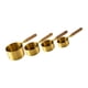 thumbnail image 5 of Juego de 4 cucharas medidoras de acero inoxidable para líquidos secos y multiusos. oro, 5 of 9
