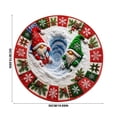 thumbnail image 3 of Sahpxhe Christmas Round Area Rug, 3D Optical Illusion Gnomes Snow Hole Pattern Door Mat for Indoor Home Porch Holiday Decor, 3 of 6
