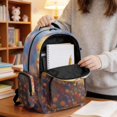 thumbnail image 5 of DISNIMO Kids School Backpack for Teen Girls Horse Flower Printed 17 Inch Large Bookbag with Adjustable Strap for Primary Middle Students Lightweight Portable Bookbag, Girls Back to School Supplies, 5 of 7