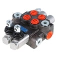 thumbnail image 3 of findmall Hydraulic Valve 2 Spool 11 GPM Hydraulic Directional Control Valve Double Acting Valve w/Joystick 3625 PSI SAE Ports, 3 of 4