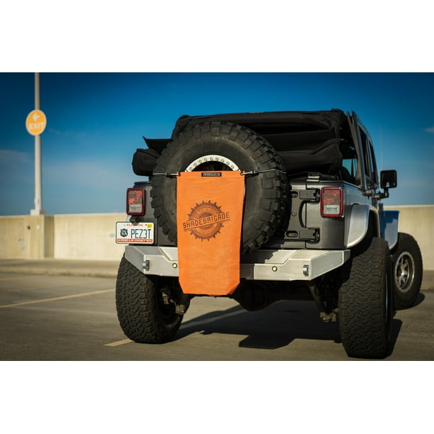 SPIDERWEBSHADE Jeep Wrangler Mesh TrailSac Exterior Storage Bag Accessory  for Trail Gear or Trash USA Made with 5 Year Warranty 