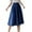 Dark Blue, variant on Fgnfyis Denim skirt women 2025 summer new preppy style elastic high waist slim denim MIDI skirt Women's Skirts Dark Blue L