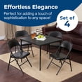 thumbnail image 2 of MECO Sudden Comfort All-Steel Folding Chair Set, Black Lace (Set of 4), 2 of 6