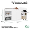 thumbnail image 4 of Cama Individual Escritorio Cajones Litera Base KingsHouse blanco Individual, 4 of 6