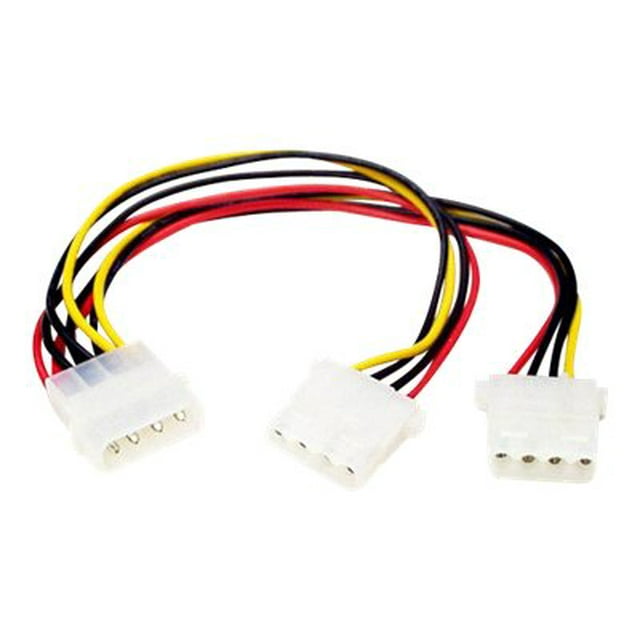 StarTech.com LP4 vers 2x Câble Y Splitter M/F - LP4 Splitter - Molex Y Splitter - Molex Splitter (PYO2L) - Câble d'Alimentation - Alimentation Interne 4 Broches (F) vers 4 Broches (m) - 7.9 Pouces - pour P/N : ATX2POWER450, ATX2POWR350E, ATX2POWR400E, HSB225SR2, SAT25R, SAT25R25AS