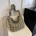 thumbnail image 2 of Moda mujer bolso de hombro plisado Crossbody bolsos nube acolchado bordado FLhrweasw  Nuevo, 2 of 9