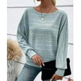 thumbnail image 5 of Womens Long Sleeve Shirts Crewneck Tunic Tops Pullover Sweaters Business Casual Blouses Fall Fashion, 5 of 9