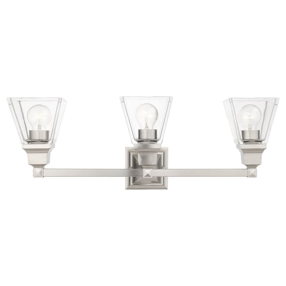 Livex Lighting - Mission - 3 Light Bath Vanity in New Traditional Style - 25.25