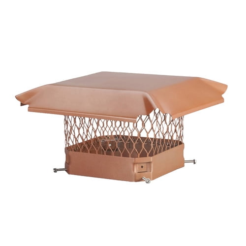 Draft King CP1318 Bolt On Copper Single Flue Chimney Cap 13 x 18