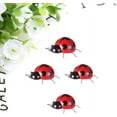 thumbnail image 2 of Metal Garden Wall Art Decorative Cute Ladybugs 4 PCS Live Lady Bugs Garden Decorations Outdoor Clearance Fence Yard Art Iron Yard Decorations Ladybug for Path, Lawn, Patio, Backyard, 2 of 6