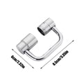 thumbnail image 3 of Swivel Faucet Extender, Faucet Extender, Universal Joint, Chrome Finish, 3.8 In, 1X Connection, 1 Pc, Movement Flexibility, Bathroom Sink, Washroom Upgrade, 3 of 5